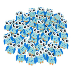 Small Owl Animal Wooden Baby Favors, 1-1/4-inch
