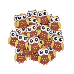 Small Owl Animal Wooden Baby Favors, 1-1/4-inch