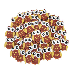 Small Owl Animal Wooden Baby Favors, 1-1/4-inch