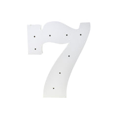 Wooden Standing LED Numbers, 11-1/2-inch, White