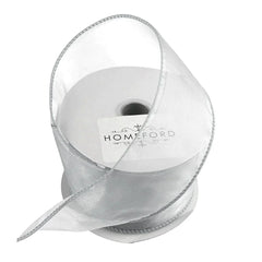 Sheer Organza Wired Edge Ribbon, 2-1/2-inch, 10-yard