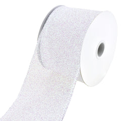 Christmas Glitzy Net Wired Ribbon, 2-1/2-Inch, 10-Yard