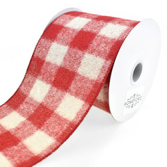 Brushed Buffalo Plaid Wired Ribbon