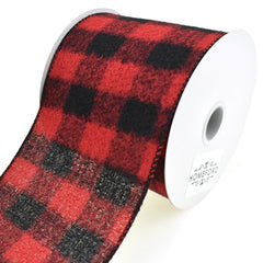 Brushed Buffalo Plaid Wired Ribbon