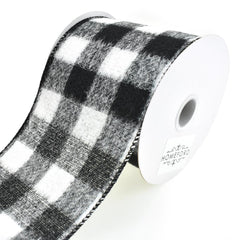Brushed Buffalo Plaid Wired Ribbon