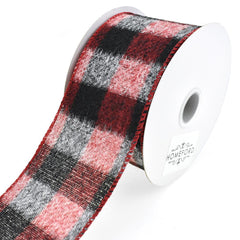 Brushed Buffalo Plaid Wired Ribbon