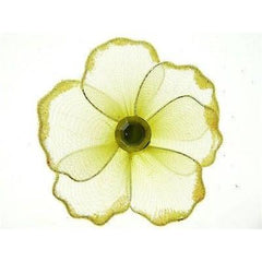 Organza Glitter Nylon, Mini Flower, 2-inch, 12-Piece