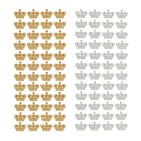 Royal Crown Rhinestone Stickers, 3/4-inch, 48-count