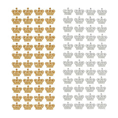 Royal Crown Rhinestone Stickers, 3/4-inch, 48-count