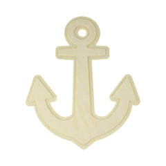 Wooden Craft Embossed Anchor Wall Plaque, 10-inch