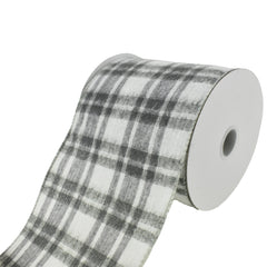 Brushed Josh Plaid Wired Ribbon, 10-yard