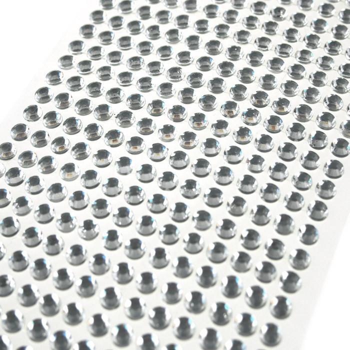 Self Adhesive Rhinestone Circle, 6mm, 72-count