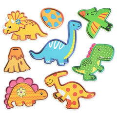 Dinosaur 3D Pop Up Foil Paper Craft Stickers, 2-inch, 16-piece