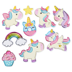 Unicorn 3D Pop Up Foil Paper Craft Stickers, 1-3/4-inch, 18-piece