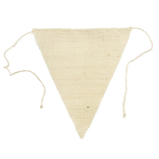 Triangle Burlap Banner, 6-count