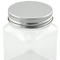 French Square Plastic Craft Bottles, 3-1/2-inch, 2-count