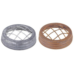 Metal Submarine Sectionalize Mason Jar Lid, 3-1/2-inch