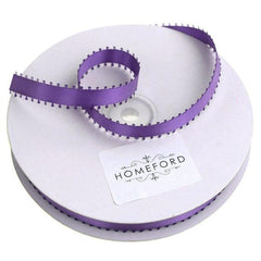 Picot Edge Double Face Satin Ribbon, 3/8-inch, 50-yard
