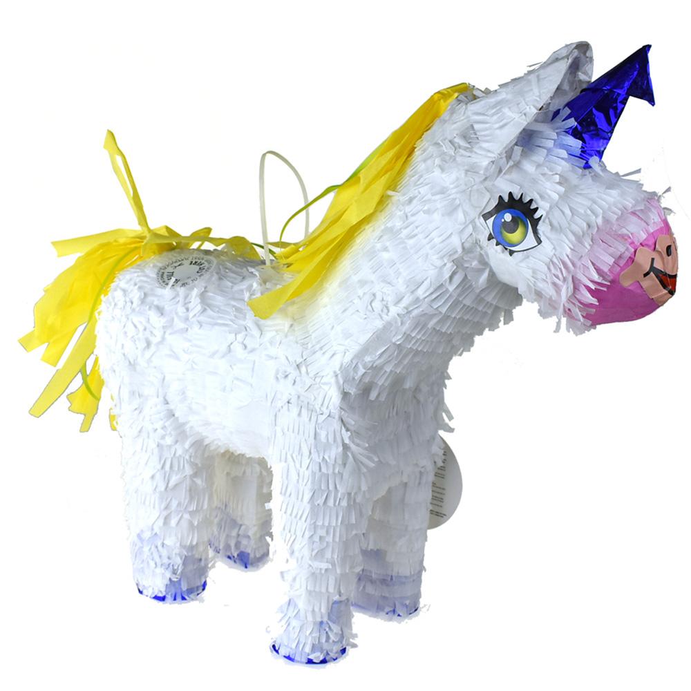 Unicorn Pinata, White, 19-Inch