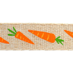 Spring Easter Carrots Ribbon, 5/8-inch, 10-yard