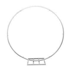 Metallic Circle Hoop Backdrop Stand, 60-Inch