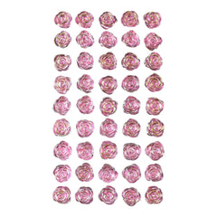 Rose Shaped Rhinestone Stickers, 9/16-Inch, 45-Count
