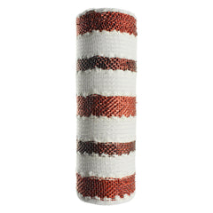 Snowball Stripes Fabric Mesh, 10-Inch, 10-Yard