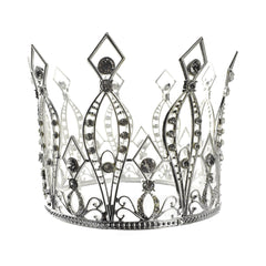 Rhinestone Accents Alloy Crown, 5-1/2-Inch