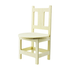 Wooden DIY Craft Model Splat Back Chair, 5-1/2-Inch