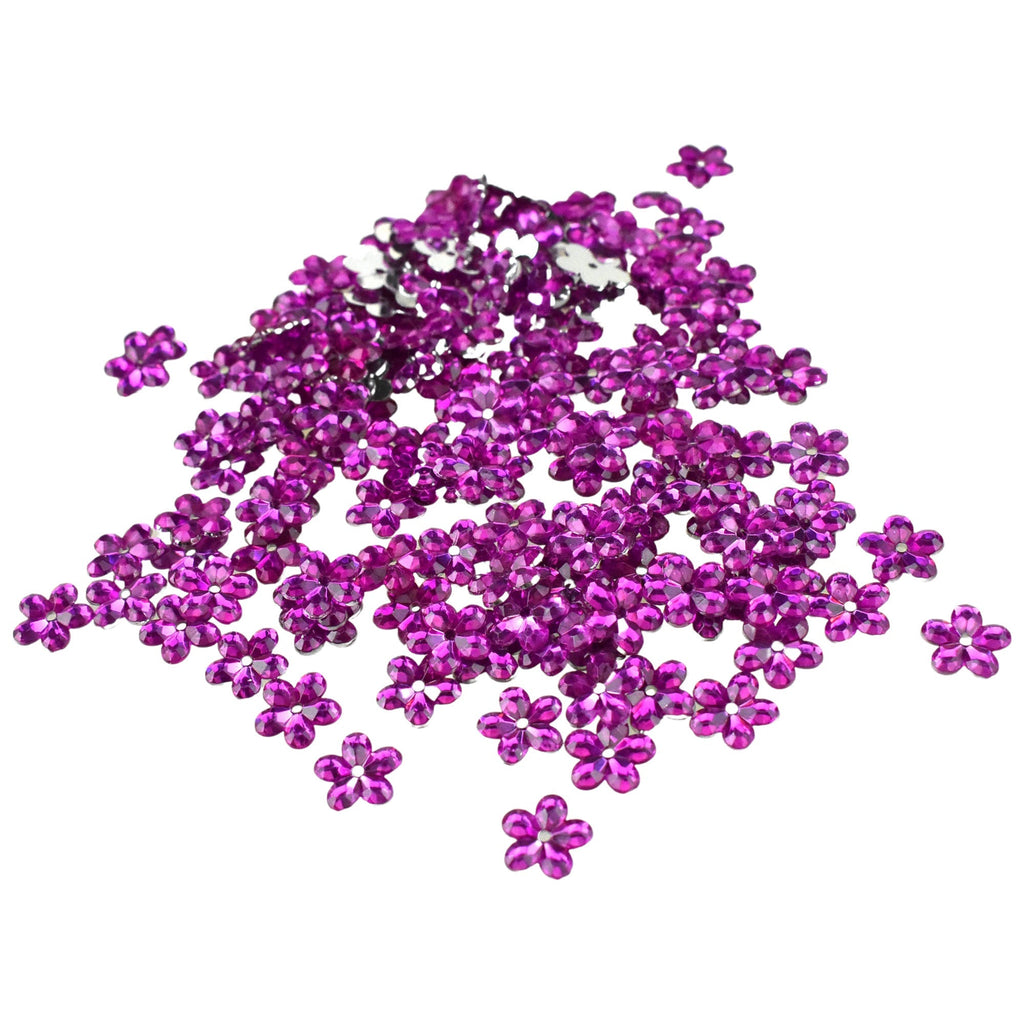Acrylic Flower Table Scatter, 1/2-Inch, 150-Count - Fuchsia