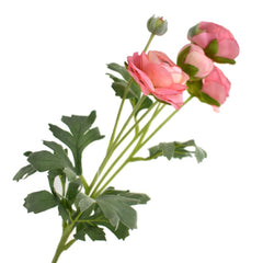 Blooming Silk Ranunculus Spray, 26-Inch