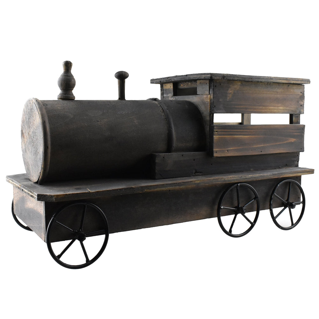 Rustic Wooden Train Home Decoration, 18-Inch