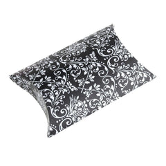 Damask Print Pillow Boxes Favors, 3-Inch, 12-Piece