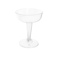 Clear Plastic Disposable Margarita Glasses, 4-1/4-Inch, 12-Count