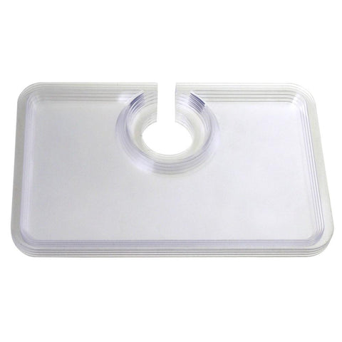 Clear Plastic Plates with Cup Holder, 8-inch, 12-count