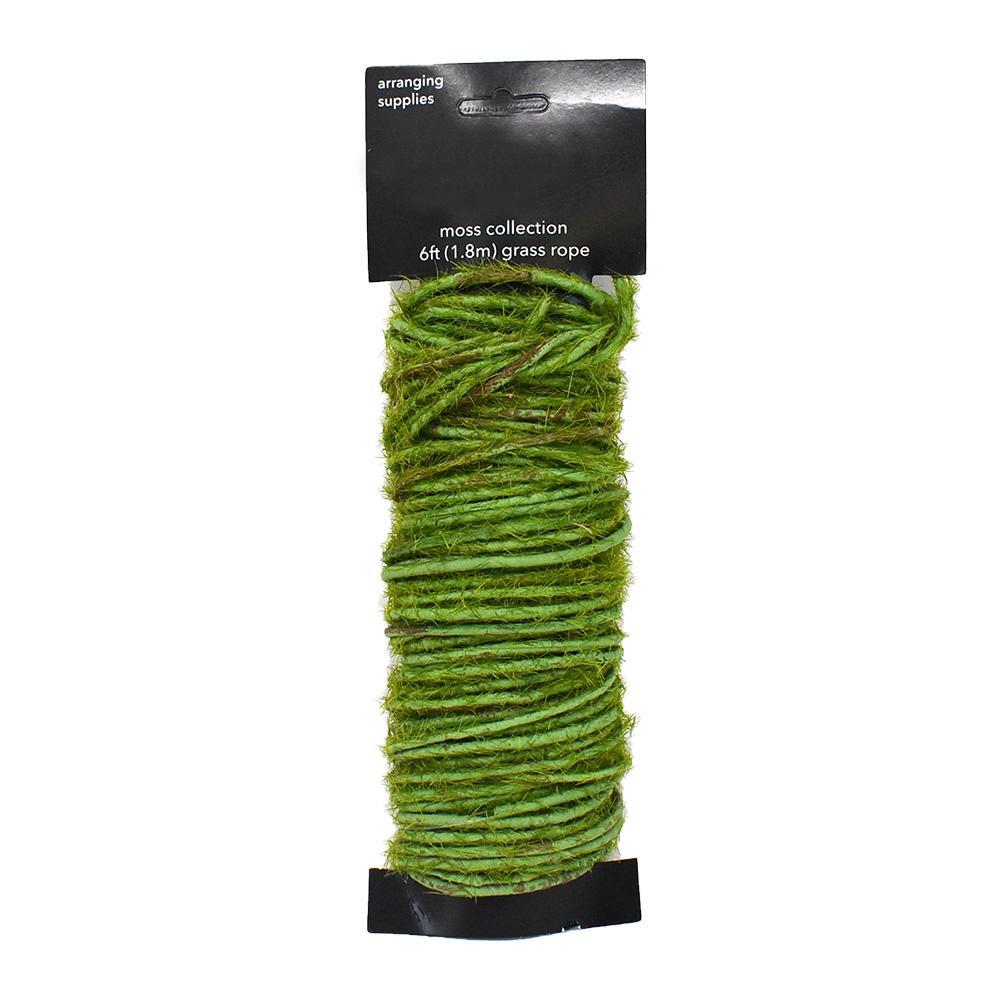 Artificial Moss Collection Grass Rope, 6-Feet