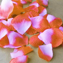 Two Tone Faux Rose Petals Table Confetti, 400-Piece