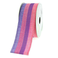 Ocean Stripes Canvas Ribbon, 1-1/2-Inch, 10-Yard