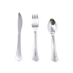 Premium Plastic Assorted Cutlery, 24-Piece