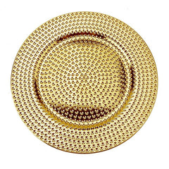 Hammer Textured Plastic Charger Plate, 13-Inch, 1-Count