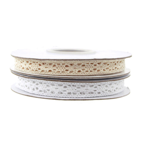 Crochet Trim Ribbon, 1/2-Inch, 10 Yards