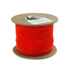Crinkled Satin Silk Wired Edge Ribbon, 2-inch, 9-yard
