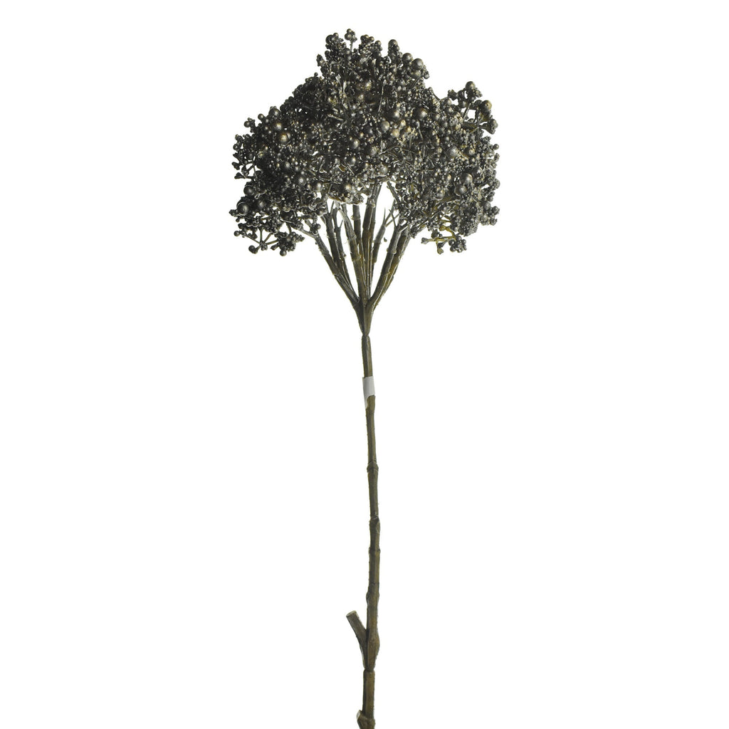 Artificial Glittered Allium Stem, 28-Inch