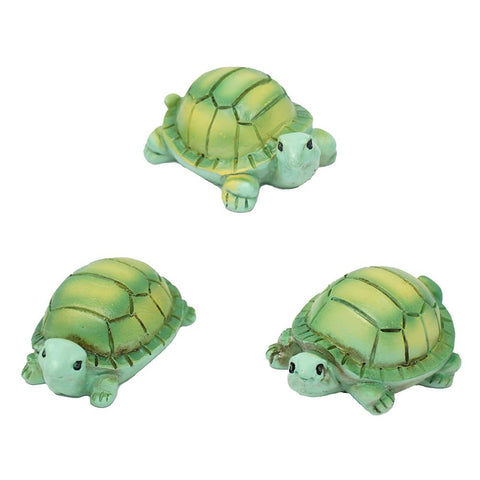 Mini Turtle Resin Figurines, Assorted Sizes, 3-Piece