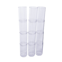 Stackable Acrylic Dessert Cylinders, 3-Inch, 12-Count