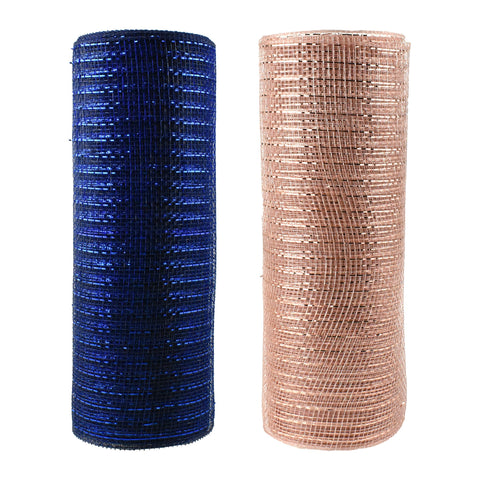 Metallic Decorative Mesh Roll, 10-Inch, 10-Yard