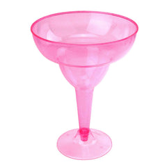 Plastic Margarita Glass Cups, 6-Inch, 6-Piece