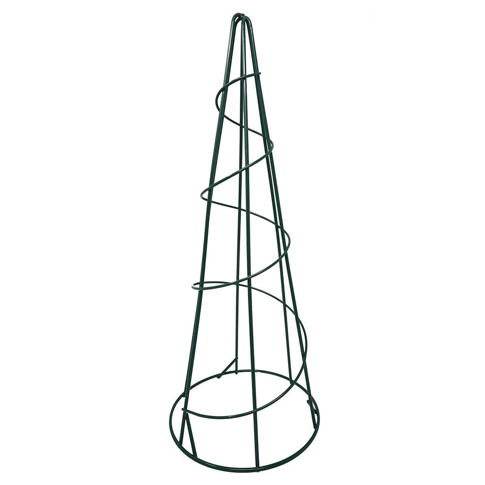 Floral Wire Cone Frame, Green, 15-1/8-Inch