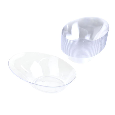 Mini Oval Oblique Dessert Bowl, 3-3/4-Inch, 16-Count