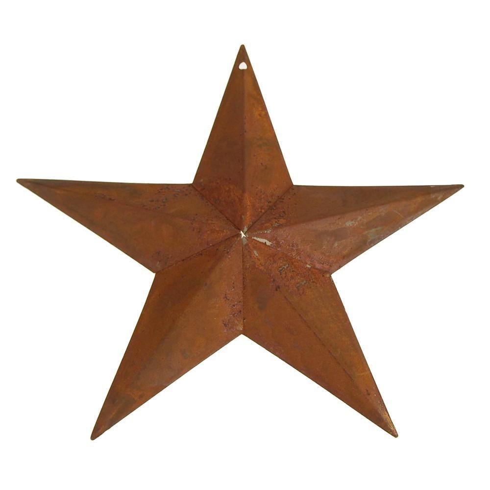 Metal Rustic Stars Christmas Decor, 11-Inch